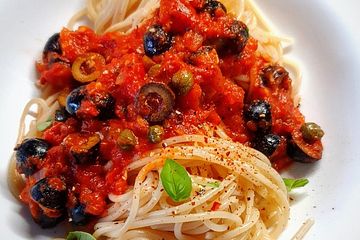 Spaghetti alla Puttanesca von judith| Chefkoch