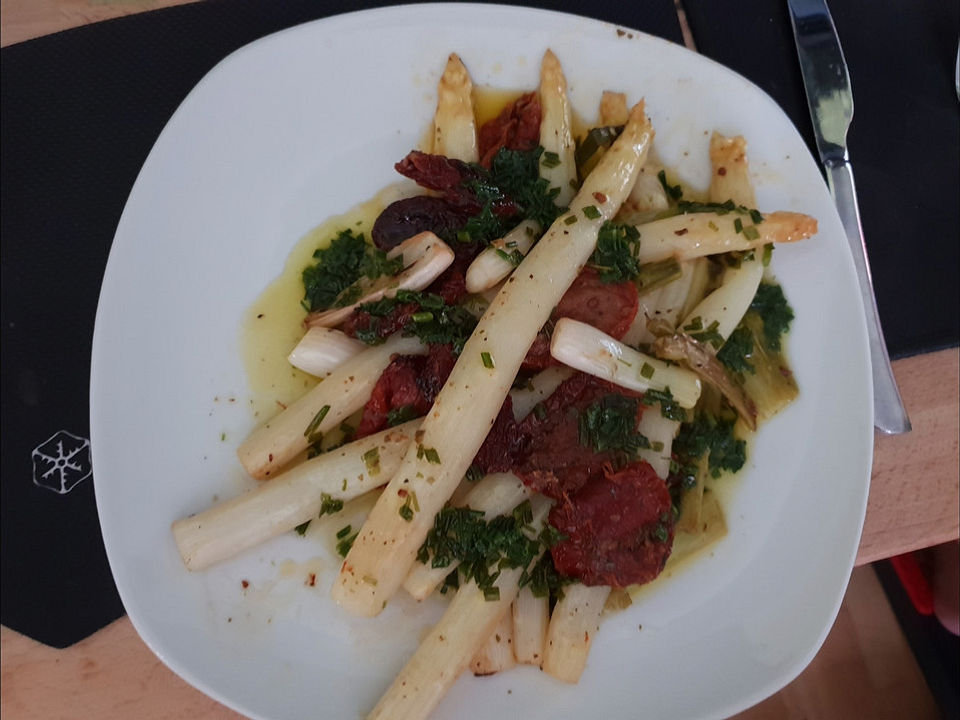 Gebratener Spargel mit Rumpsteak von Mellilli| Chefkoch