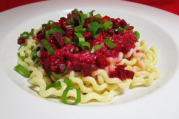 Spaghetti Mit Rote Bete Sauce Von Safaro Chefkoch