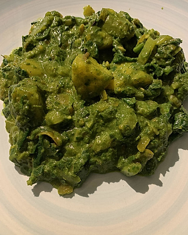 Veganes Spinat-Curry indisch