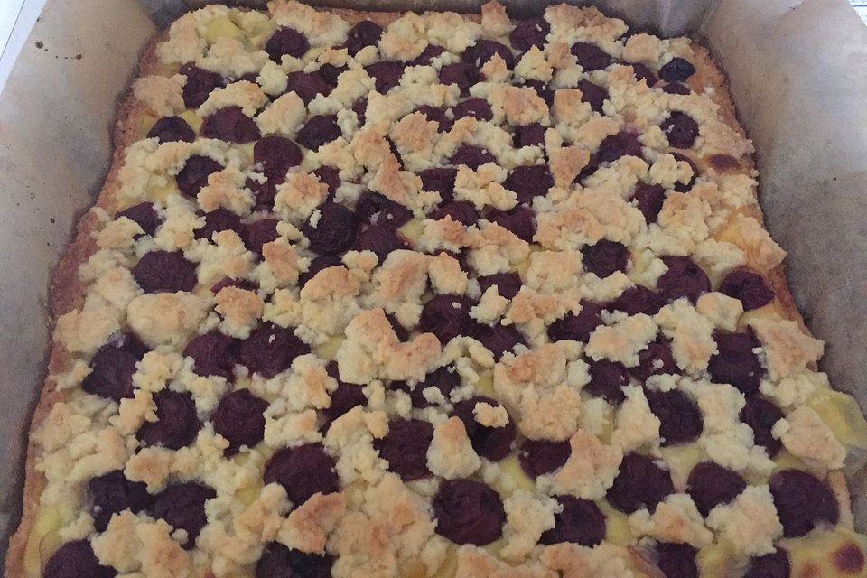 Pudding-Streusel-Kuchen