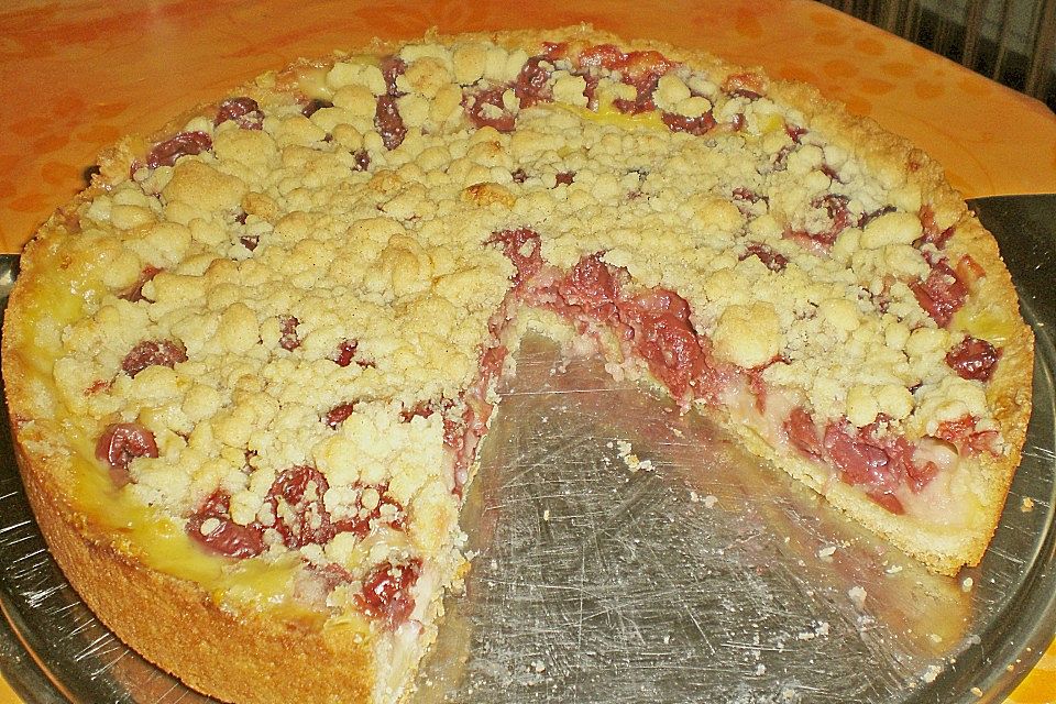 Pudding-Streusel-Kuchen