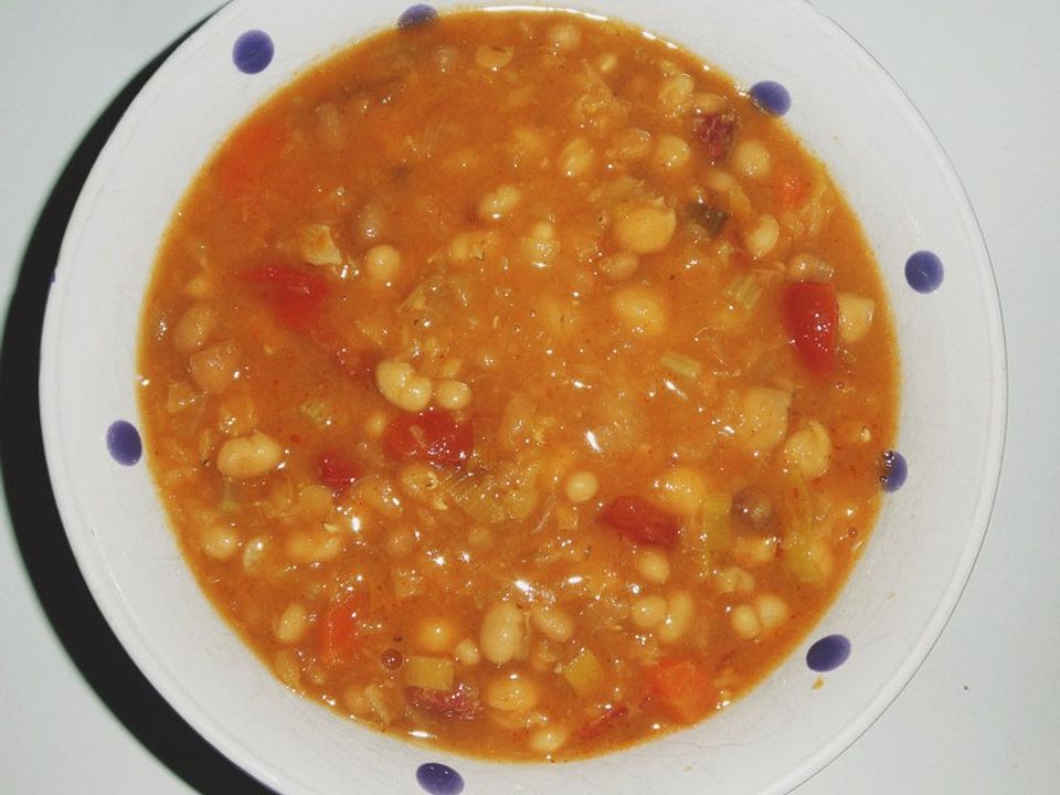 Linsen-Bohneneintopf mit Paprikasalami von Bruce39| Chefkoch