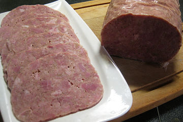 Sülzwurst mit Schwartenprotein