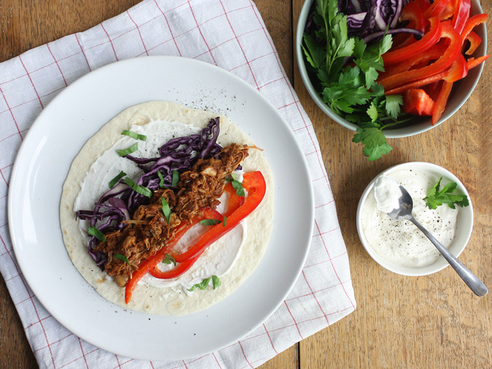 Wraps mit Smoked Pulled Jackfruit von Jacky_F Chefkoch