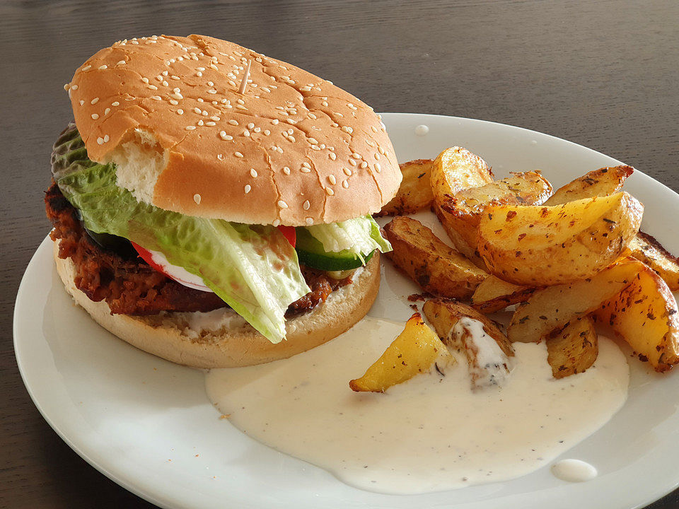 Vegetarischer Burger aus Rote Bete und Kichererbsen von elsaster| Chefkoch