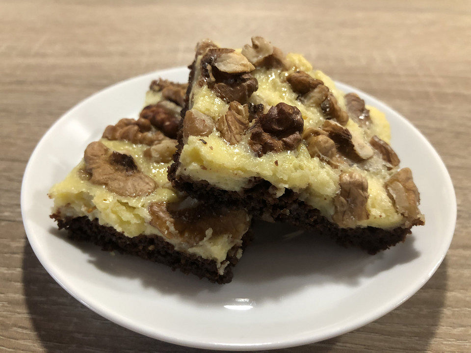 Walnuss-Brownies mit Quark von Kuchenhexe87| Chefkoch