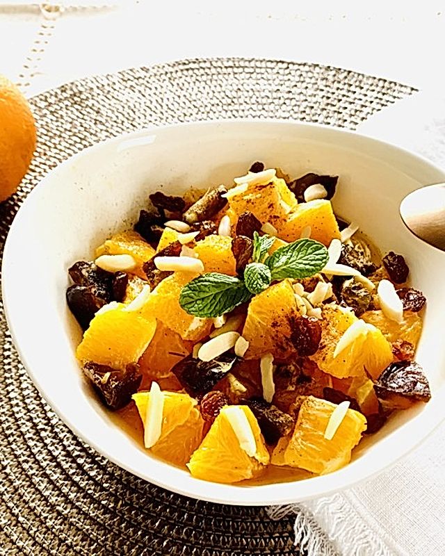 Frühstücksquark mit Orange und Gewürzen
