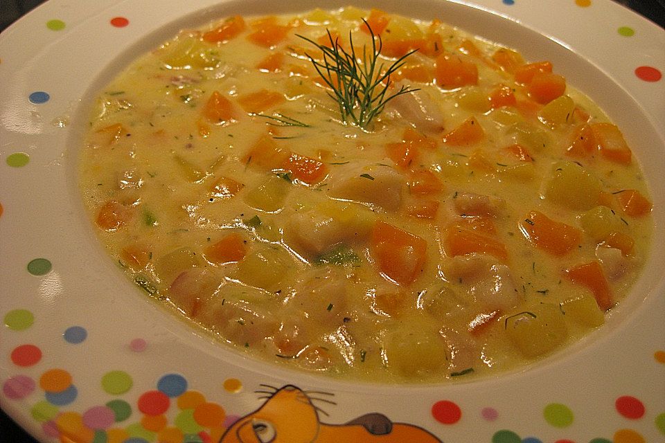 Möhren - Kartoffel - Fischragout