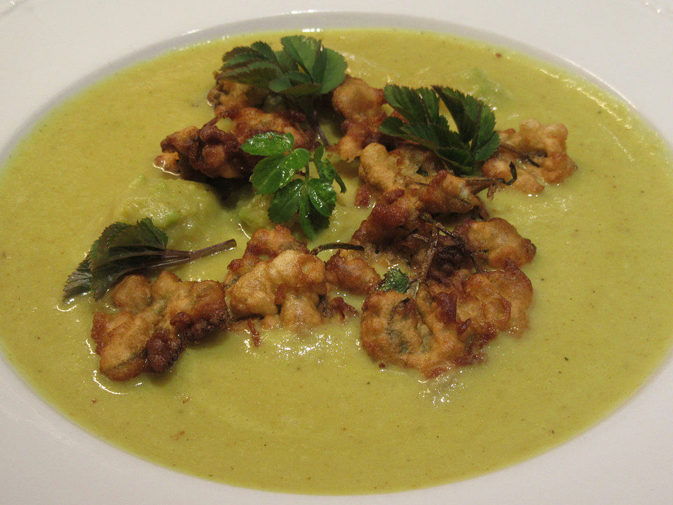 Romanesco-Topinambursuppe mit Gierschkrapfen von Barbabietola| Chefkoch