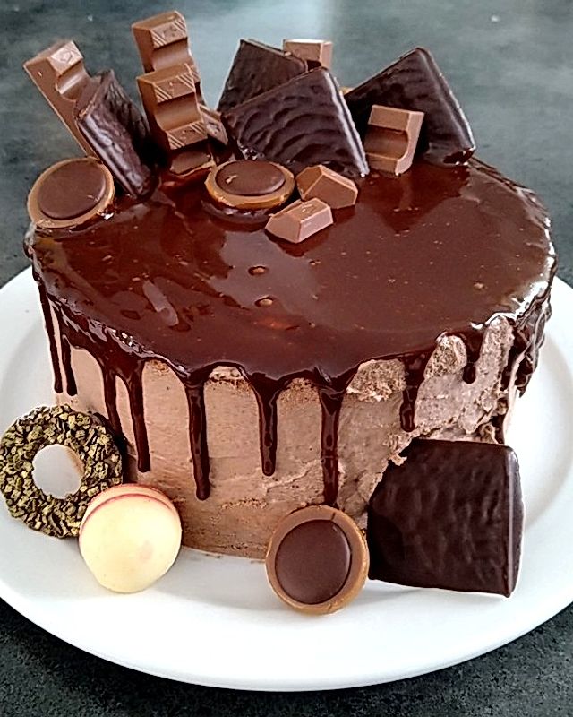 Schokoladen-Buttercreme Dripcake