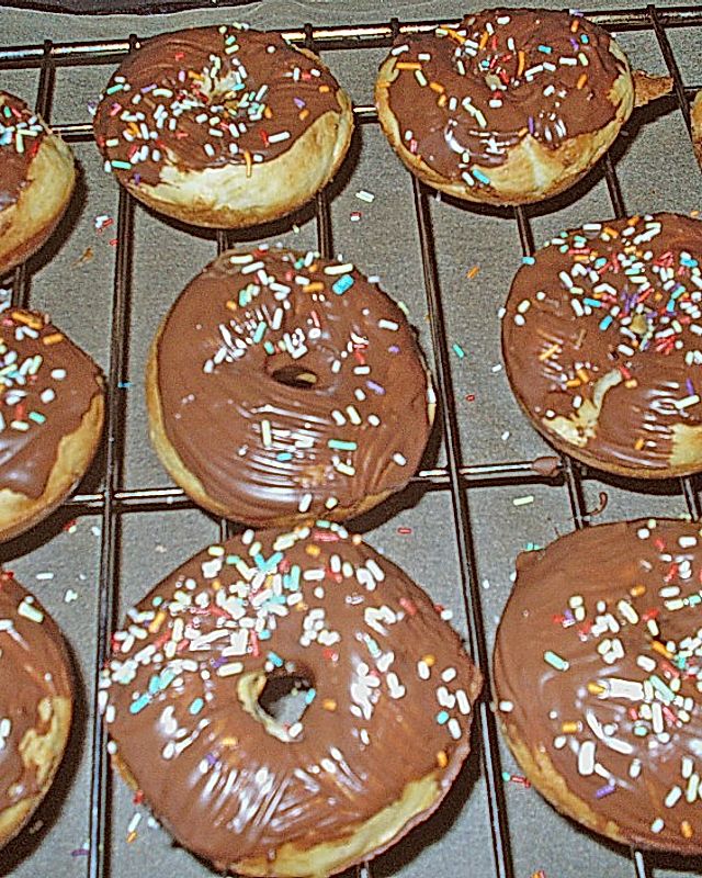 Donuts oder Bagels für die Backform