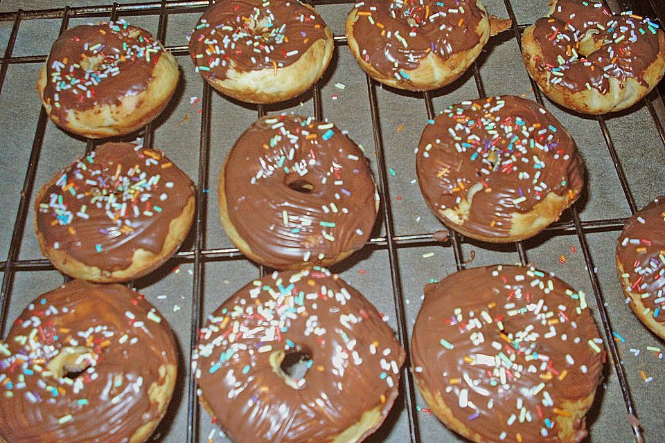 Donuts oder Bagels für die Backform