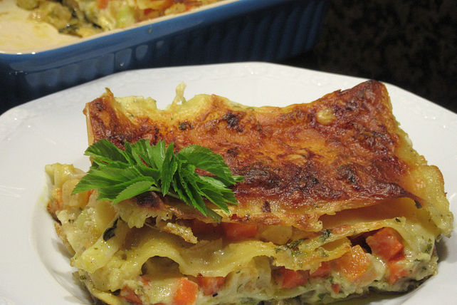 Gemüse-Lasagne mit Giersch-Béchamelsauce von Barbabietola| Chefkoch
