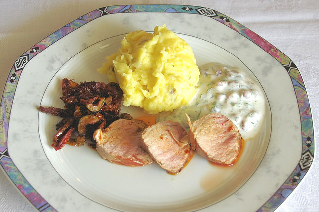 Schweinefilet mediterran mit Kartoffelbrei von Else69| Chefkoch