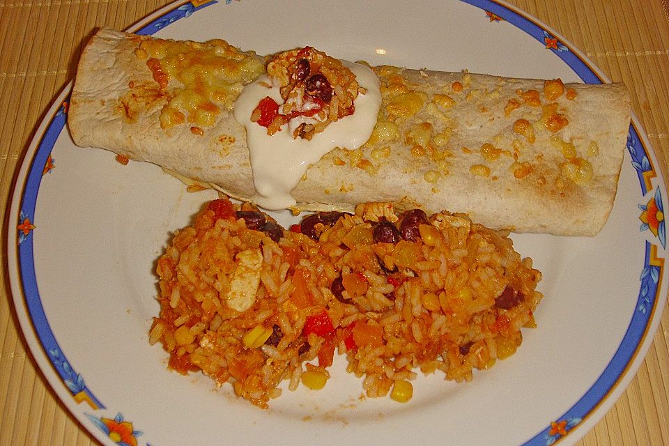 Mexikanischer Burritoauflauf