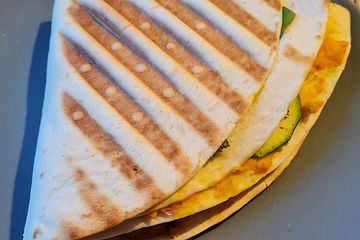 Vegane Falt-Wraps im Optigrill
