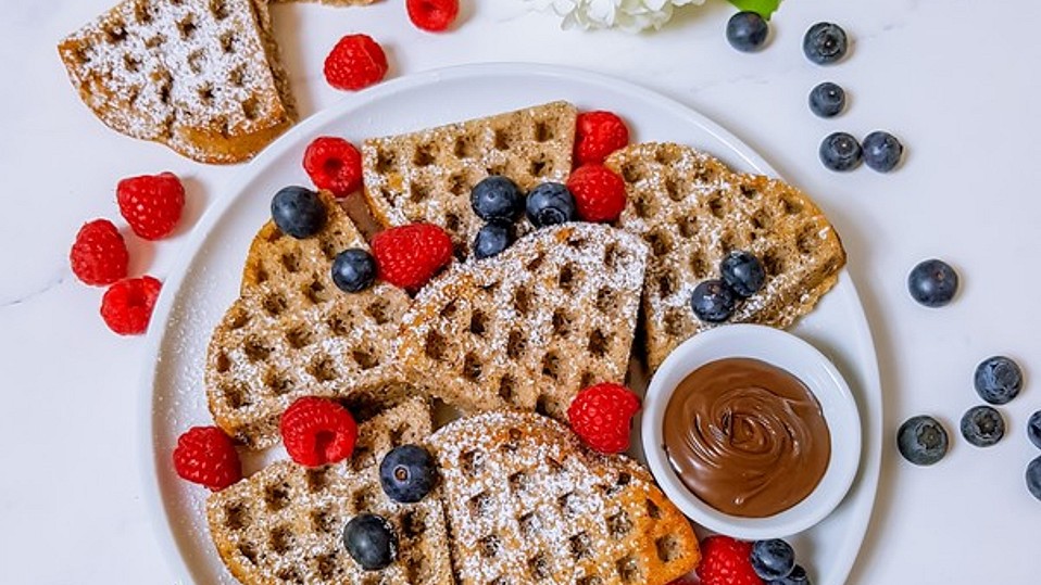 Haselnuss-Zimt-Waffeln