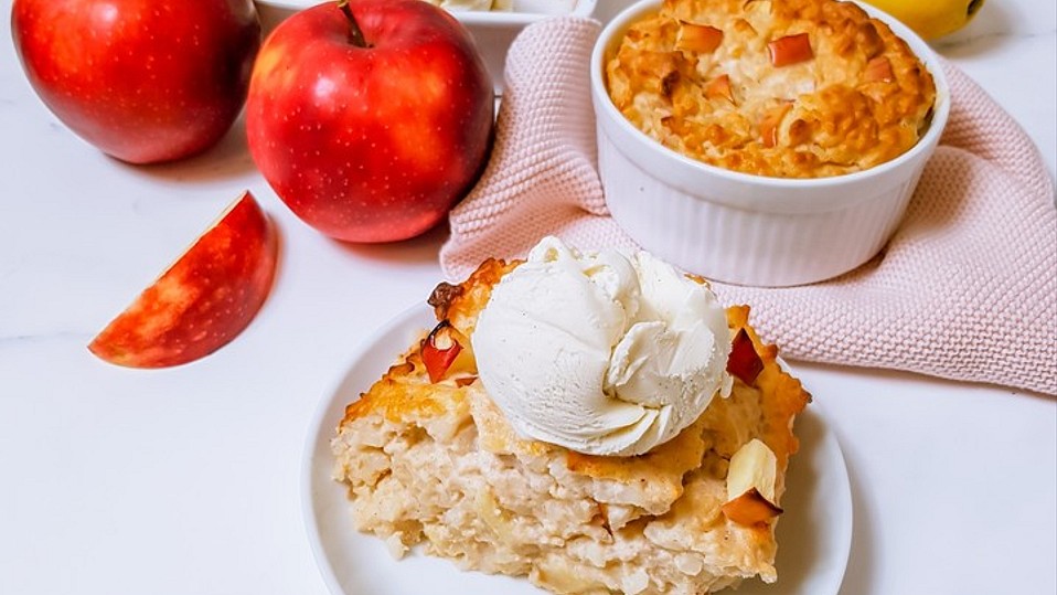 Gebackener-Milchreis-mit-pfeln-und-Vanilleeis