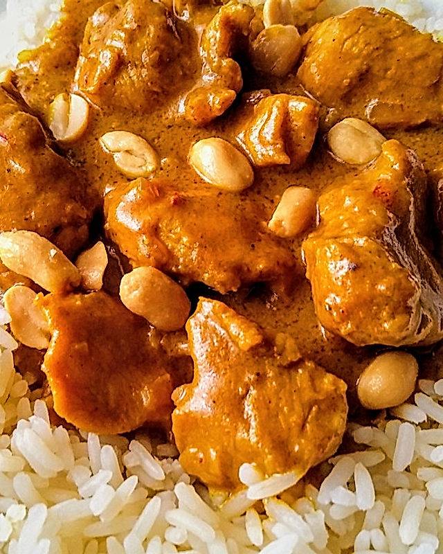 Saté-Hühnchen-Curry