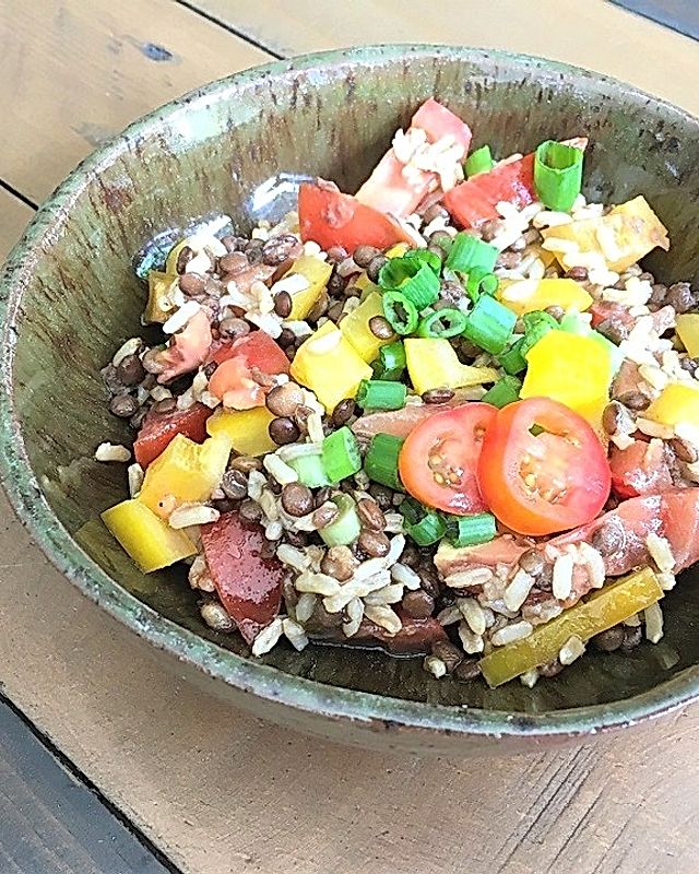Linsen-Reis-Salat
