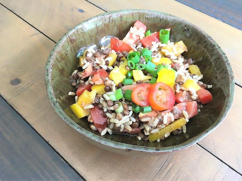 Linsen-Reis-Salat von KarinKnorr| Chefkoch