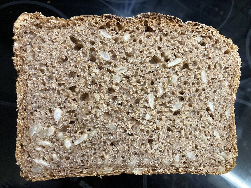 Pures Roggen-Dinkel-Vollkornbrot mit Sauerteig ohne Hefe von 123veggie ...