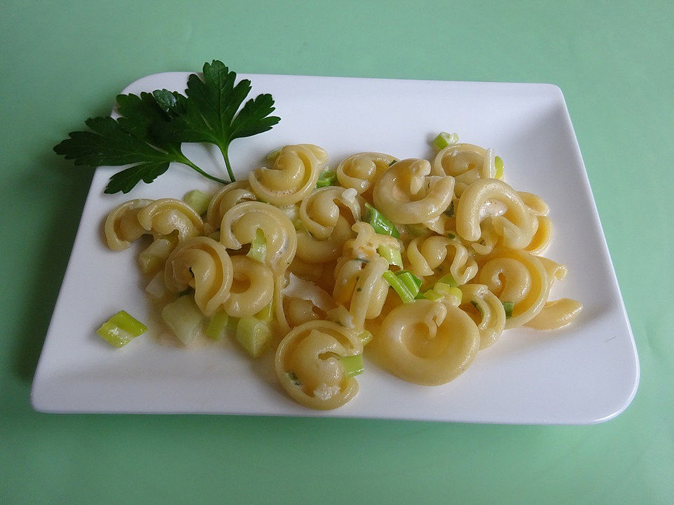 Gebratene Frühlingszwiebeln in Sahne mit Spaghetti von picassa| Chefkoch