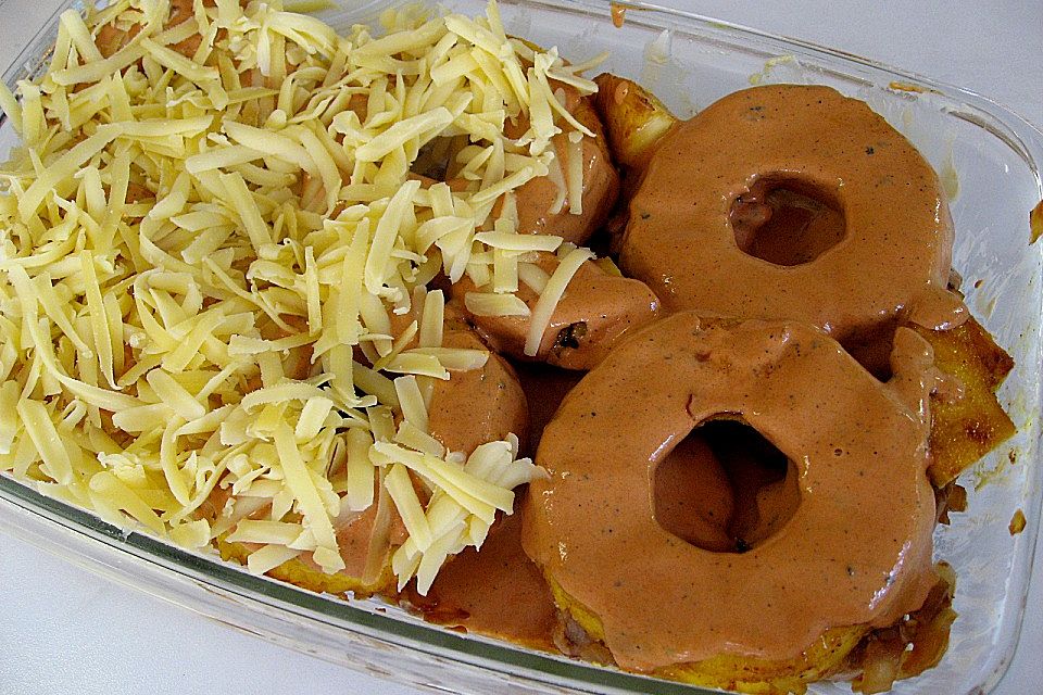 Schweinefilet & Ananas in Currysahne Schweinefilet & Ananas in Currysahne
