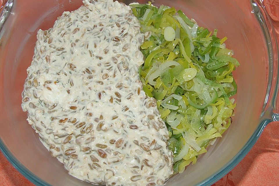Grünkernauflauf mit Lauch Grünkernauflauf mit Lauch