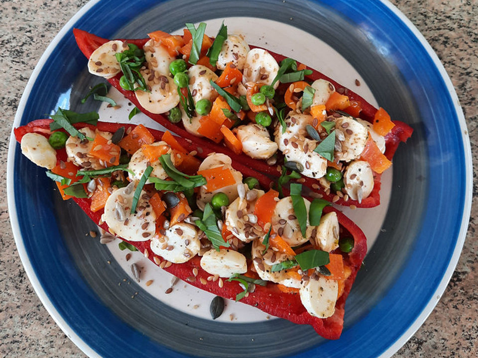 Paprika mit Mozzarella von 007krümeltiger Chefkoch