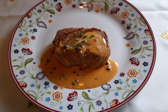 Entrecôte vom Kalb mit Pfeffer-Rahmsauce von Anaid55| Chefkoch