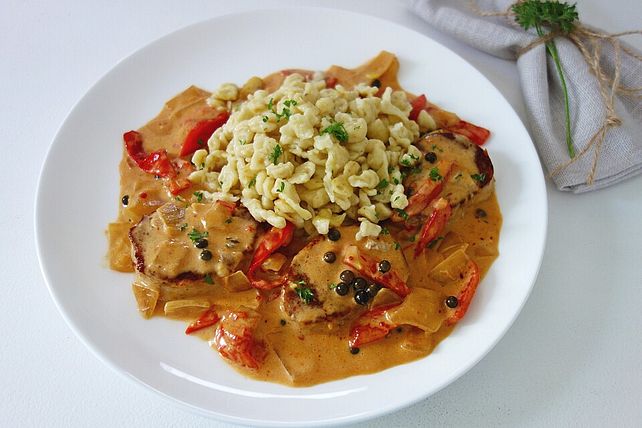 Schweinslungenbraten mit grünem Pfeffer von altbaerli| Chefkoch