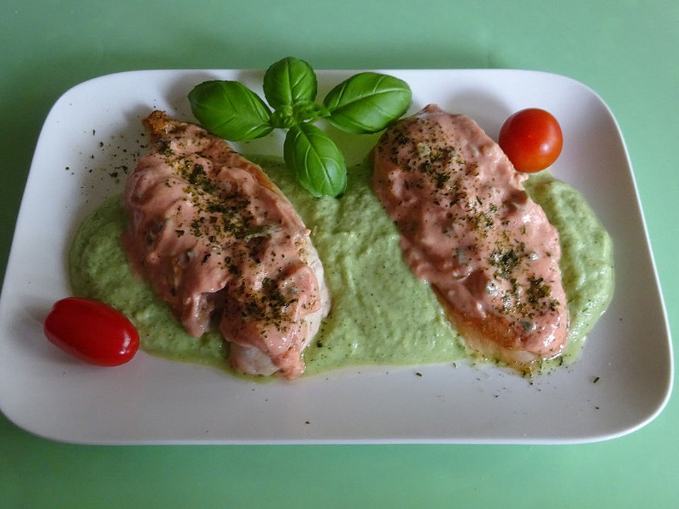 Hühnerbrust mir Zucchini - Püree von pera| Chefkoch