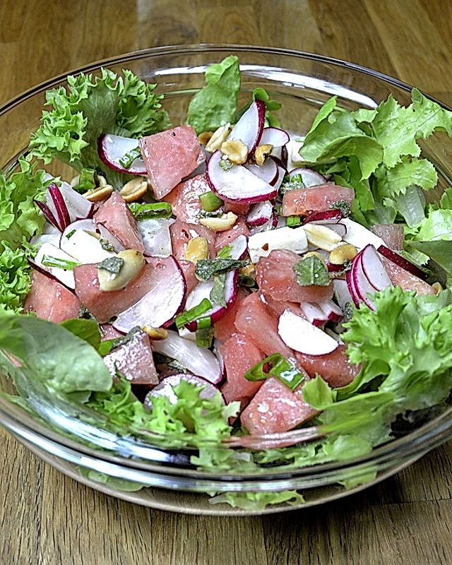 Melonen-Radieschen-Salat