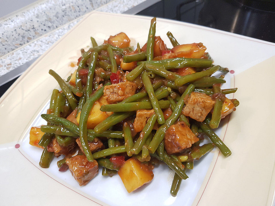 Vegane Kartoffel-Bohnen-Frikadellen-Pfanne von küchen_zauber| Chefkoch