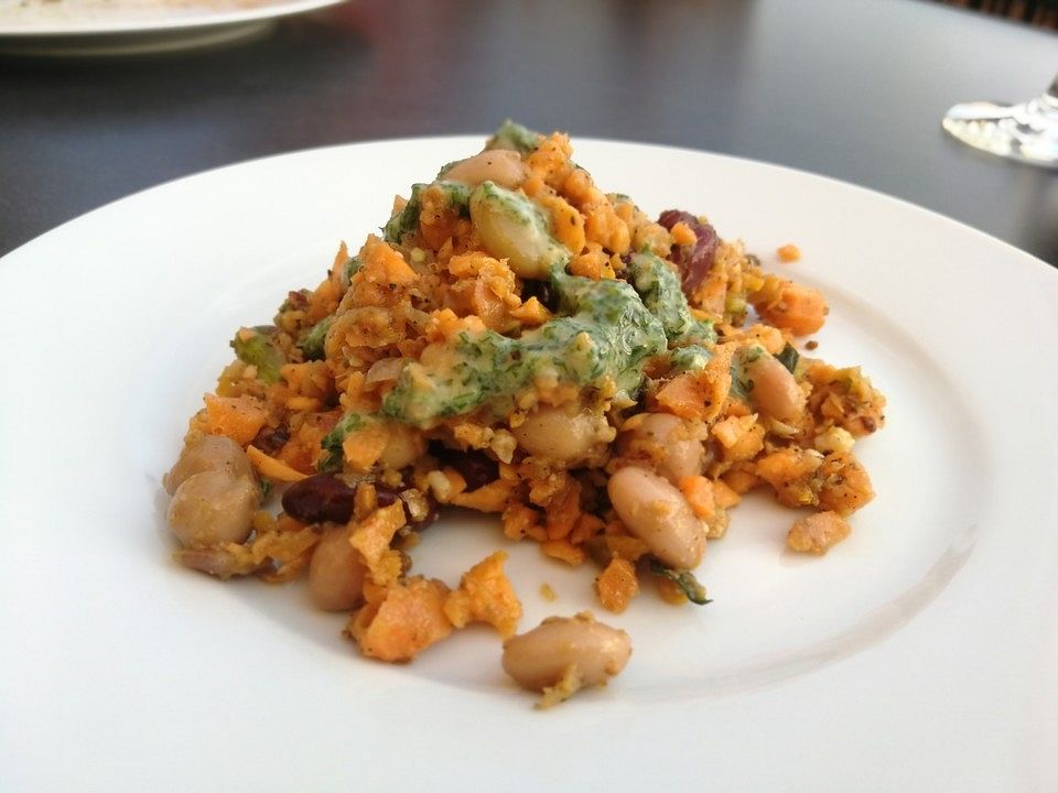 Persischer Kichererbsensalat mit Petersilien-Vinaigrette von Kreidefrau ...