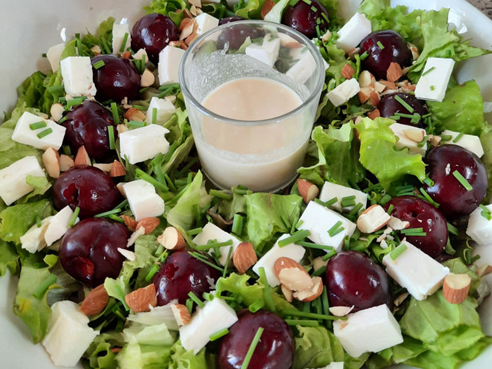 Pflücksalat mit Kirschen und Feta von 007krümeltiger| Chefkoch Pflücksalat mit Kirschen und Feta von 007krümeltiger| Chefkoch