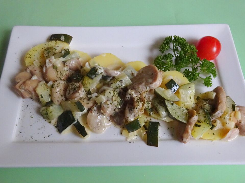 Zucchini-Champignonsauce von hendrikfiene96| Chefkoch