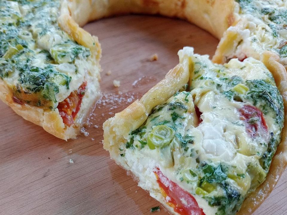 Tomaten-Ziegenkäse-Quiche im Omnia von Keukenmeisje| Chefkoch