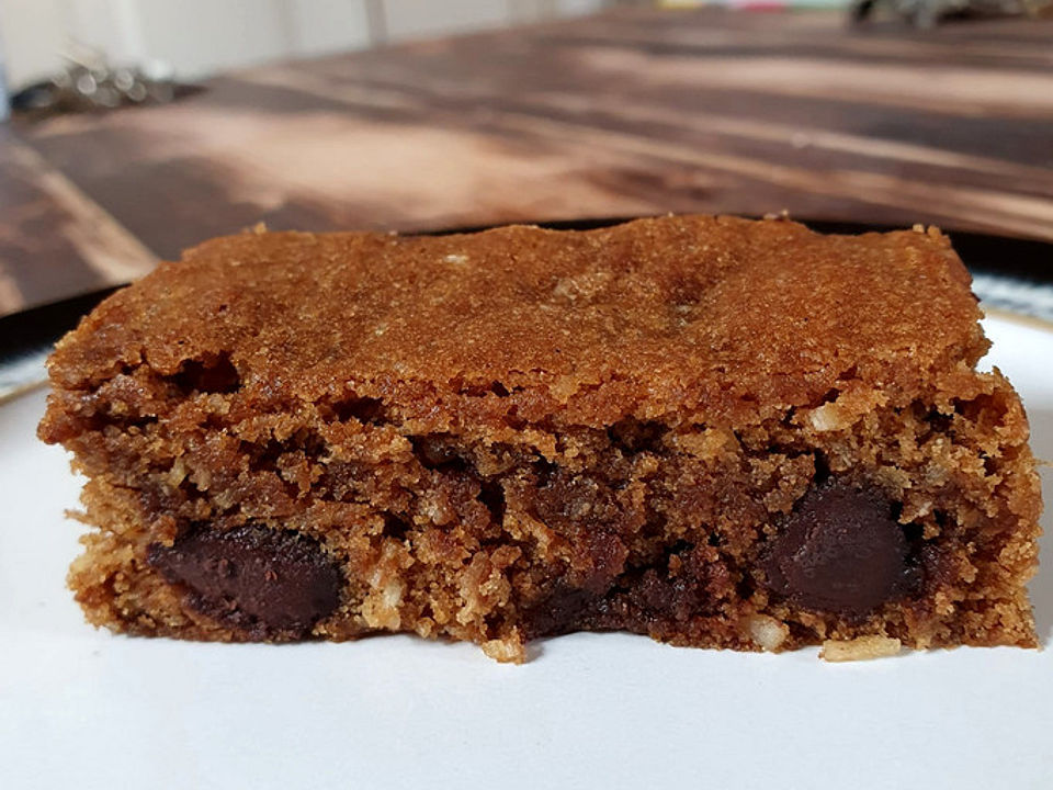 Amerikanische Schokoladen-Kokos Blondies von ZebraEi| Chefkoch