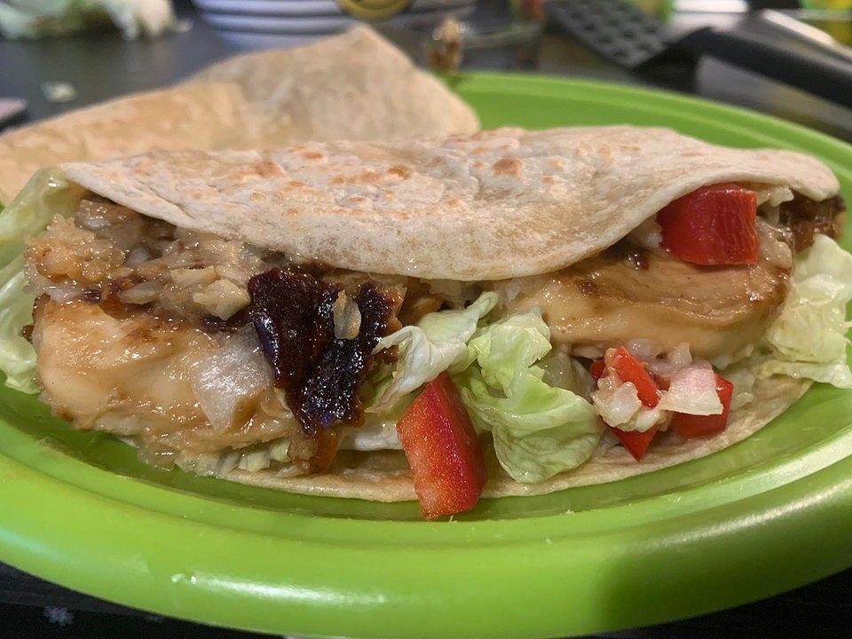 Asia Hähnchen-Wrap von Schlumpfens| Chefkoch