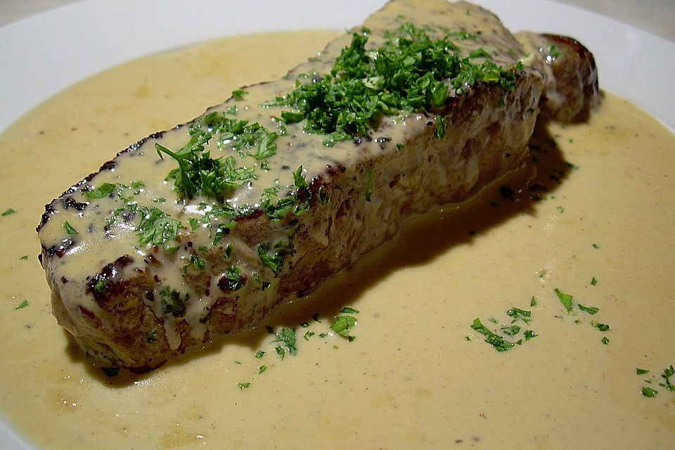 Rumpsteak mit Estragonsauce