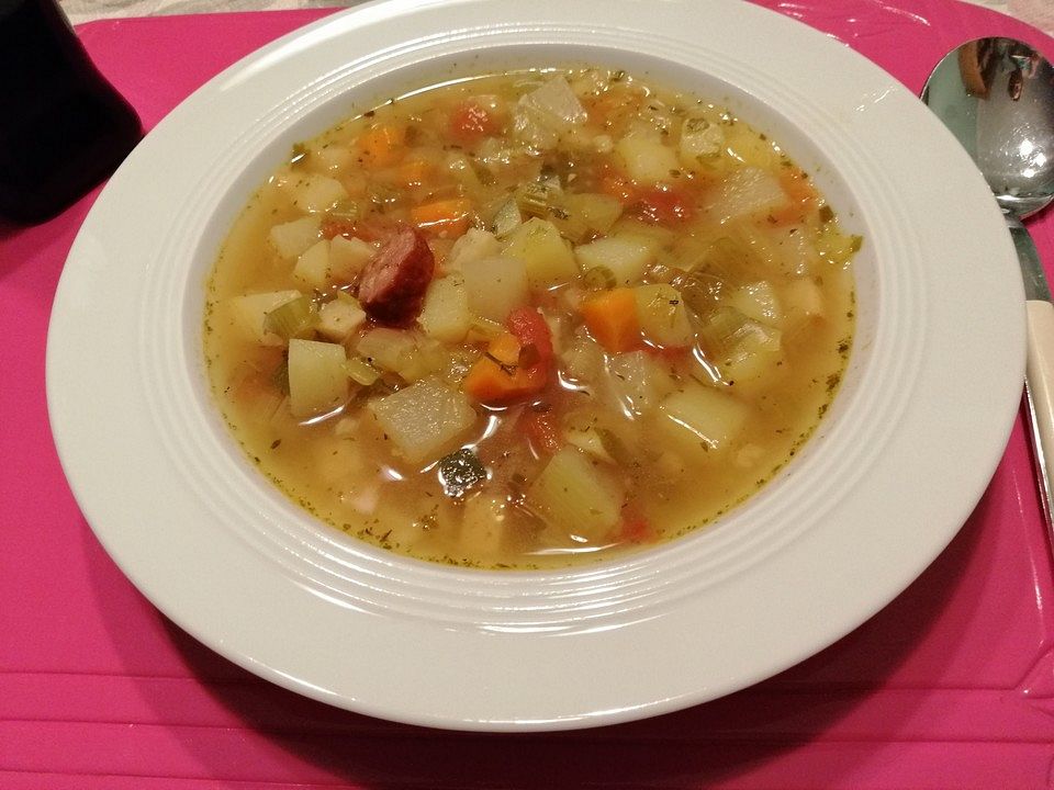 Gemüsesuppe "Quer durch den Garten" von krauti58 Chefkoch