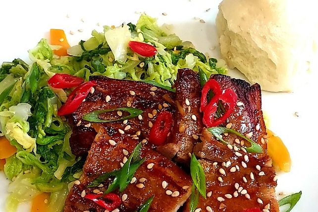 Schweinebauch mit Soja-Honig-Marinade von Pacco23| Chefkoch