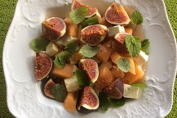Melonen-Feta-Feigensalat
