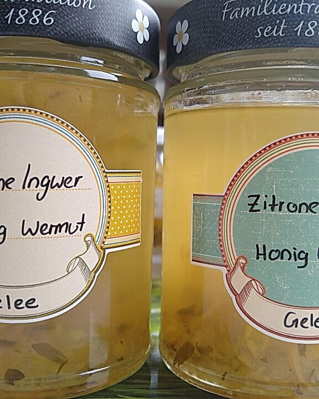 Ingwer-Zitronen-Honig-Wermut-Gelee
