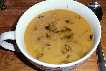 Gebratene Rosenkohl-Rahm-Käse-Suppe
