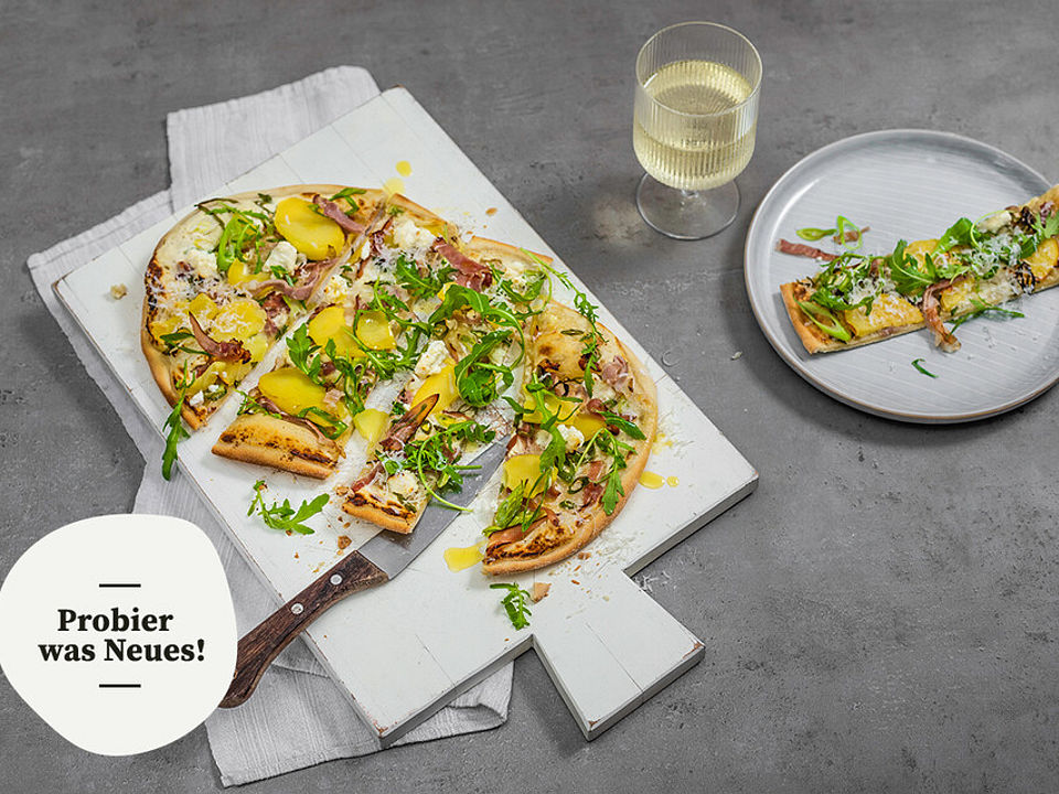 Flammkuchen mit Kartoffeln und Schwarzwälder Schinken von Chefkoch_Viki ...