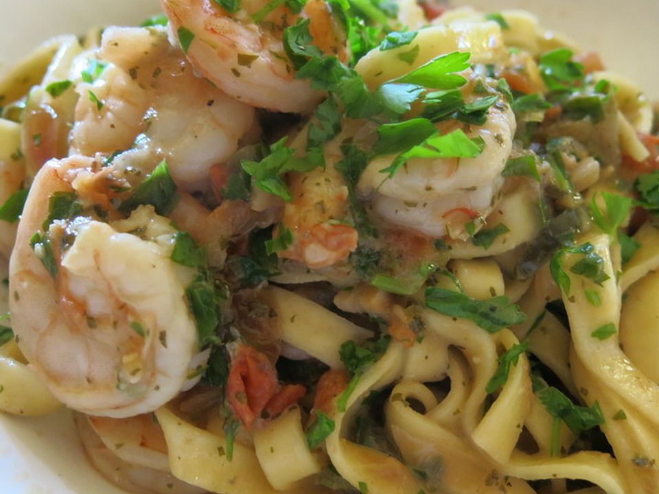 Shrimps - Weißwein - Sauce für Pasta von Sundrop| Chefkoch